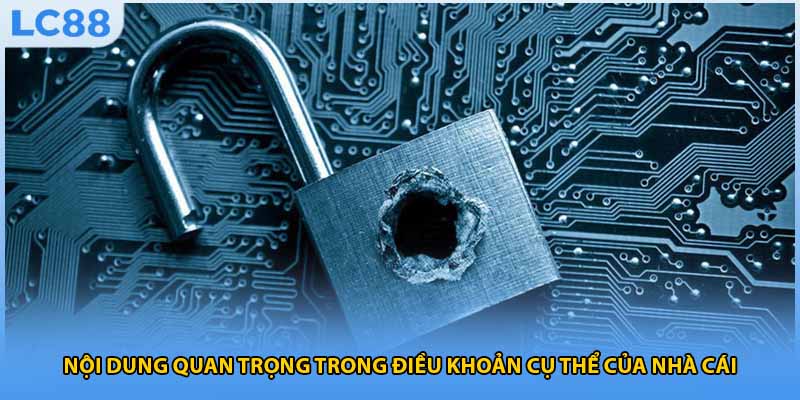 Nội dung quan trọng trong điều khoản cụ thể của nhà cái